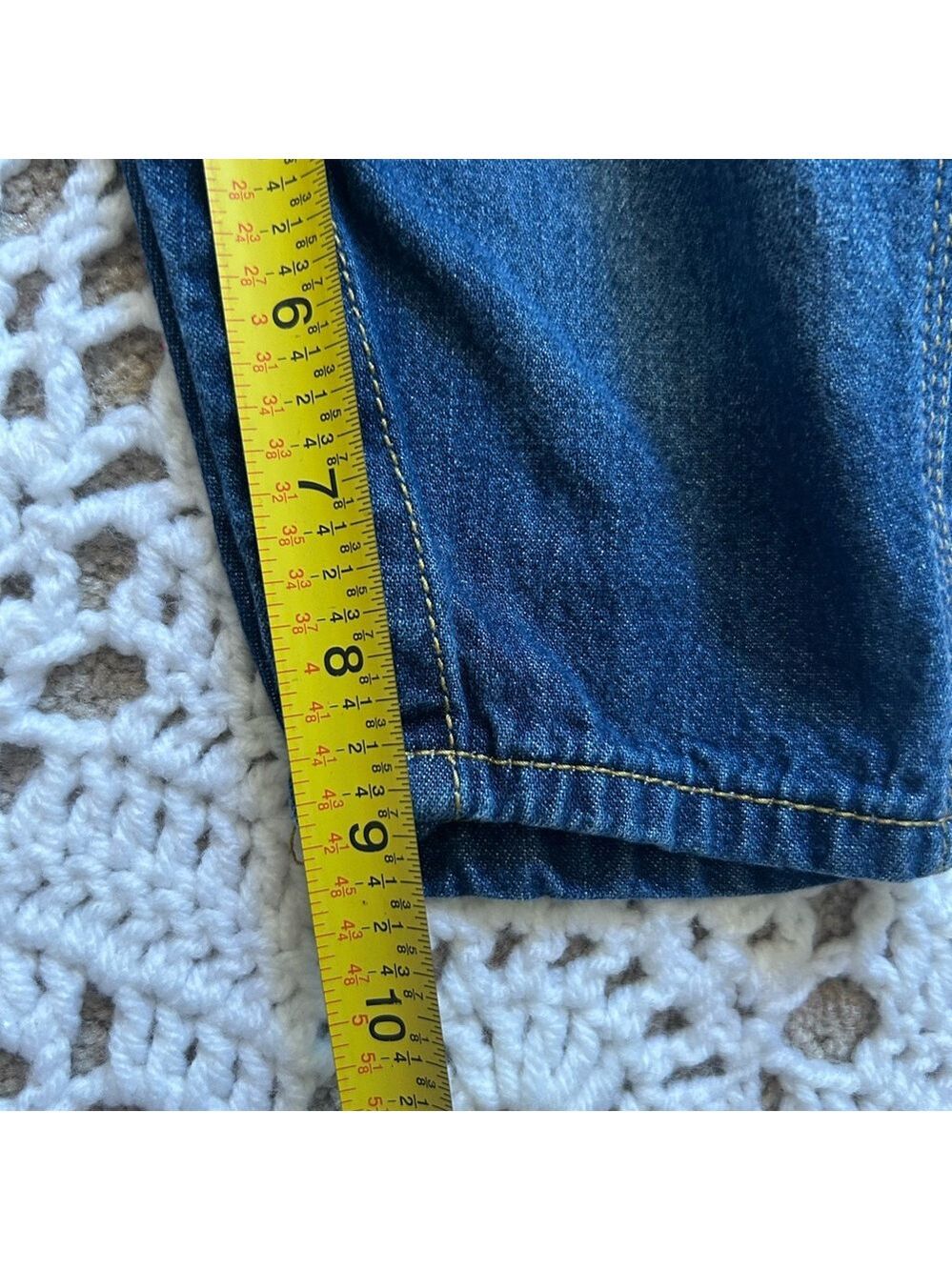 OshKosh Bgosh Vestbak Denim Jeans Bib Overalls Boys Size 9 Months USA Blue Girls - Picture 10 of 10